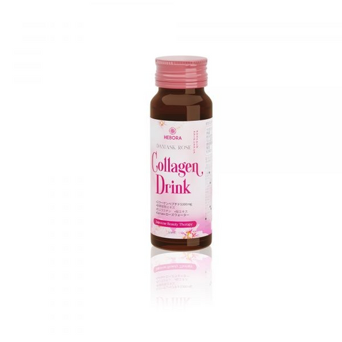 Nước Uống Collagen Hoa Hồng Damask Hebora 50ml - Cải Thiện Da Sáng Mịn, Đàn Hồi, Chứa Vitamin C và Chiết Xuất Thiên Nhiên