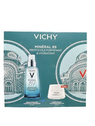 Set Serum cấp ẩm Vichy Minéral 89 + kem dưỡng Aqualia Thermal