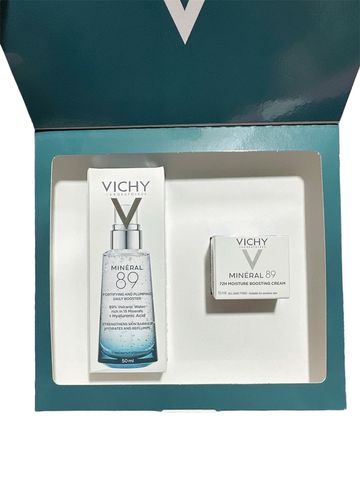 Set Serum cấp ẩm Vichy Minéral 89 + kem dưỡng Aqualia Thermal