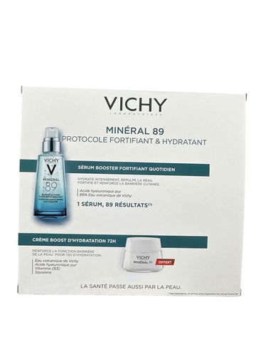 Set Serum cấp ẩm Vichy Minéral 89 + kem dưỡng Aqualia Thermal