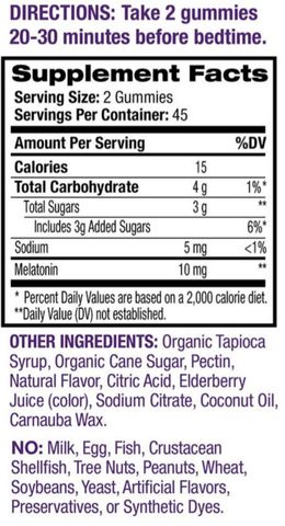 Kẹo Dẻo Ngủ Ngon Natrol Gummies 10mg 90 Viên - Hỗ Trợ Giấc Ngủ Sâu, Tăng Cường Tinh Thần Tỉnh Táo, Hàng Nhập Mỹ