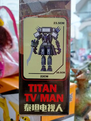 Đồ Chơi Lắp Ráp LEGO Skibidi Toilet JX042 - Mô Hình Titan TV Man Giải Trí Cho Fan Hâm Mộ Skibidi