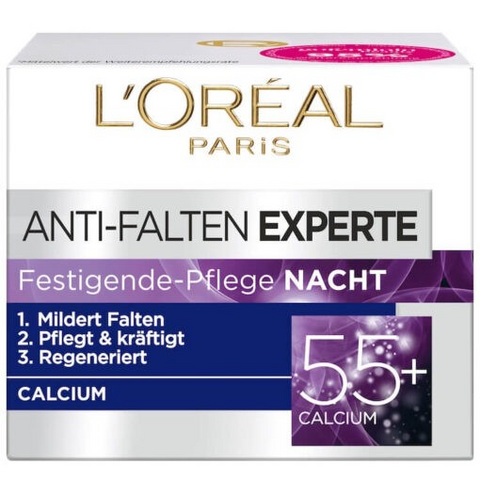 Kem dưỡng da giảm nếp nhăn Loreal Anti Falten Experte 55+ Nachtcreme
