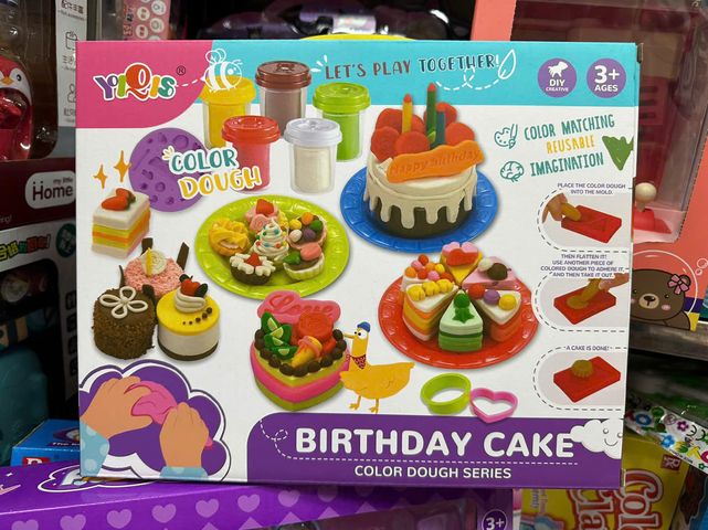 Đồ chơi đất nặn làm bánh sinh nhật YiQis 5832 - Bộ đất nặn màu sắc cho bé phát triển sáng tạo và kỹ năng thủ công