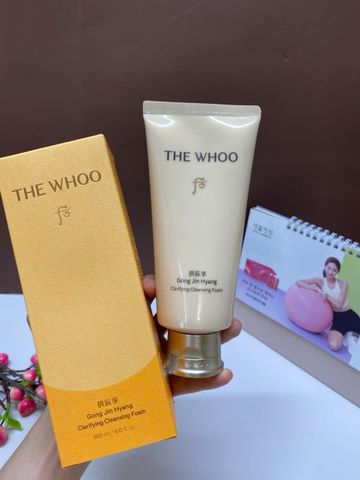 Sữa Rửa Mặt The Whoo GongJinHyang 180ml - Ngừa Lão Hóa, Cấp Ẩm, Làm Sạch Sâu - Sữa Rửa Mặt Bán Chạy Tại Hàn Quốc