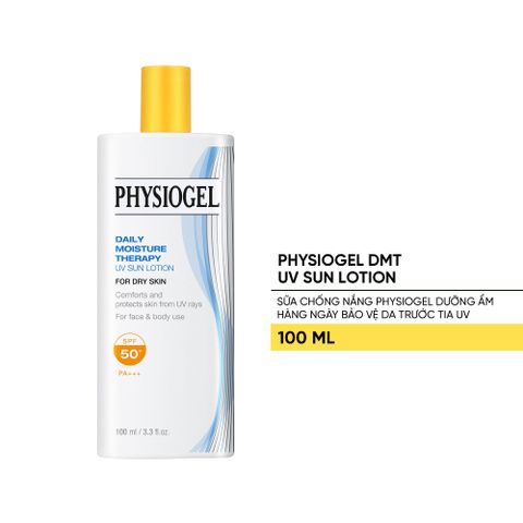 Kem Chống Nắng Physiogel Daily Moisture Lotion SPF50 100mL - Dưỡng ẩm và Bảo vệ da khỏi Tia UV cho Mọi Loại Da