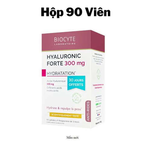 Viên Uống  Biocyte Hyaluronic Forte 300mg Giúp Da Căng Mịn (Nhập Khẩu)