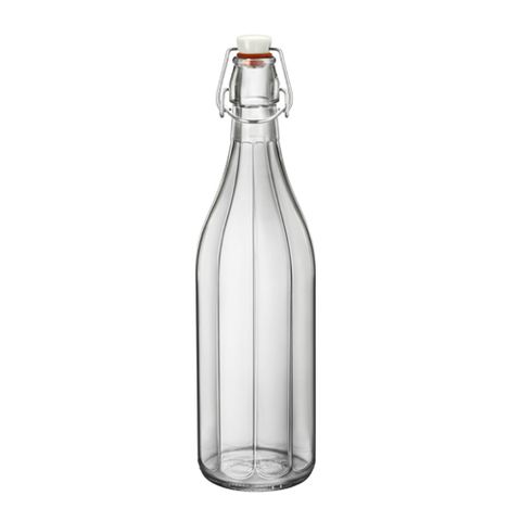 Chai Thủy Tinh Bormioli Rocco Oxford 1L Nắp Cài Kín Hơi - Bình Nước Cao Cấp Italy Đựng Đồ Uống, Phong Cách Sang Trọng, Nhiều Màu Sắc