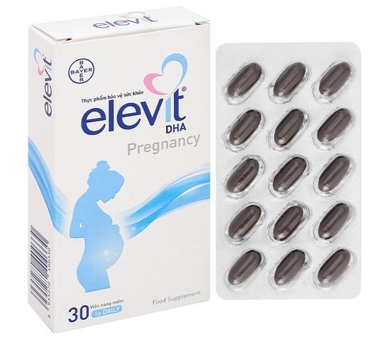 Vitamin bầu Elevit bổ sung DHA nhập khẩu Pháp hộp 30 viên