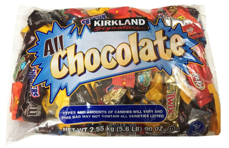 Socola Kirkland bịch lớn 2.55kg Chocolate 9 loại 150 chiếc, chính hãng Mỹ