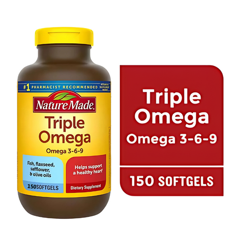 Viên uống Nature Made 150 viên của Mỹ, Triple Omega 3 6 9