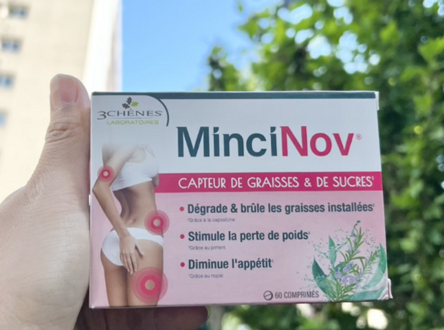 Viên uống giảm cân MinciNov 60 viên - Đốt mỡ hiệu quả, hỗ trợ kiểm soát thèm ăn, sản phẩm từ Pháp cho vóc dáng thon gọn