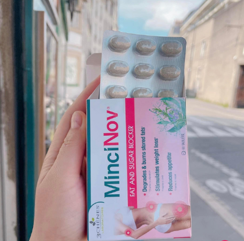 Viên uống giảm cân MinciNov 60 viên - Đốt mỡ hiệu quả, hỗ trợ kiểm soát thèm ăn, sản phẩm từ Pháp cho vóc dáng thon gọn