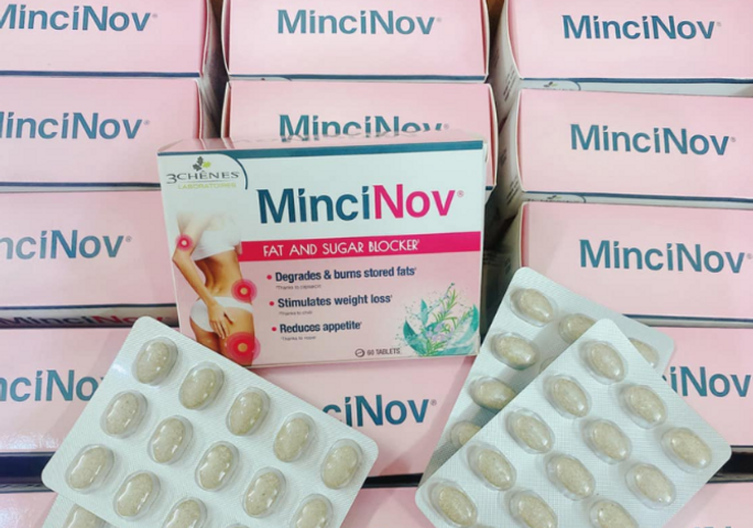 Viên uống giảm cân MinciNov 60 viên - Đốt mỡ hiệu quả, hỗ trợ kiểm soát thèm ăn, sản phẩm từ Pháp cho vóc dáng thon gọn