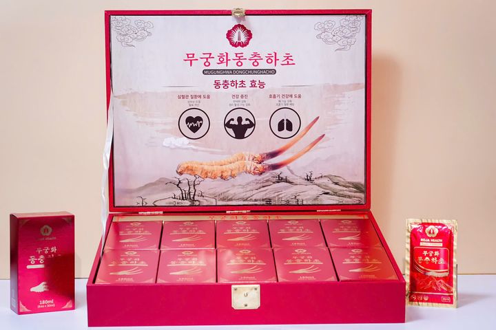 Tinh Chất Đông Trùng Hạ Thảo Cao Cấp Mugunghwa Hàn Quốc - Hỗ Trợ Miễn Dịch, Bồi Bổ Cơ Thể, Hộp 60 Gói 30ml