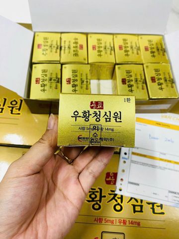 An cung ngưu hoàng hoàn Iksu Hàn Quốc hộp 10 viên nội địa hộp vàng
