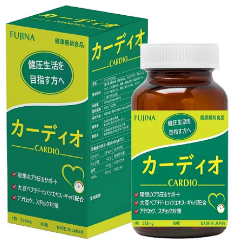 Viên uống hỗ trợ ổn định huyết áp Cardio Fujina 80 viên Nhật Bản