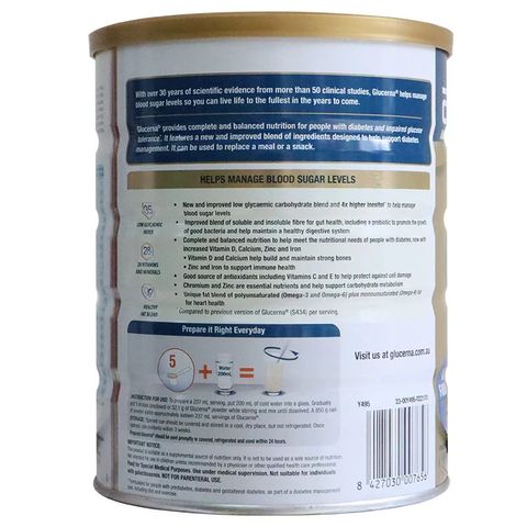 Sữa bột Abbott Glucerna 850g cho người tiểu đường - Giúp ổn định đường huyết, dinh dưỡng đầy đủ, an toàn cho sức khỏe tim mạch.