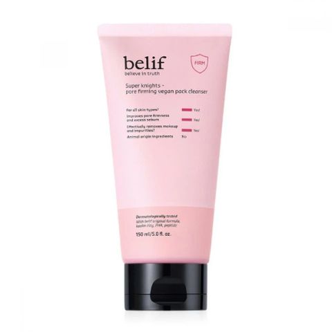 Sữa Rửa Mặt Belif Super Knights 150ml - Cleanser Vegan Hỗ Trợ Thu Nhỏ Lỗ Chân Lông, Làm Sạch Da Mềm Mại, Phù Hợp Cho Da Nhạy Cảm