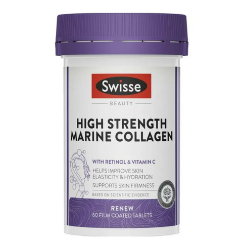Viên hỗ trợ đẹp da Swisse High Strength Marine Collagen 60 viên - Úc