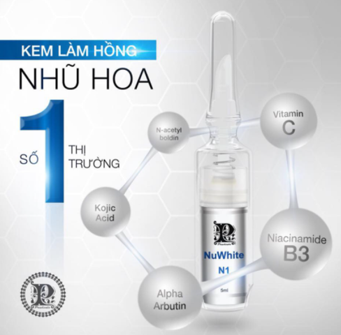 Kem hỗ trợ làm hồng nhũ hoa Nuwhite N1 Mibiti Prudente