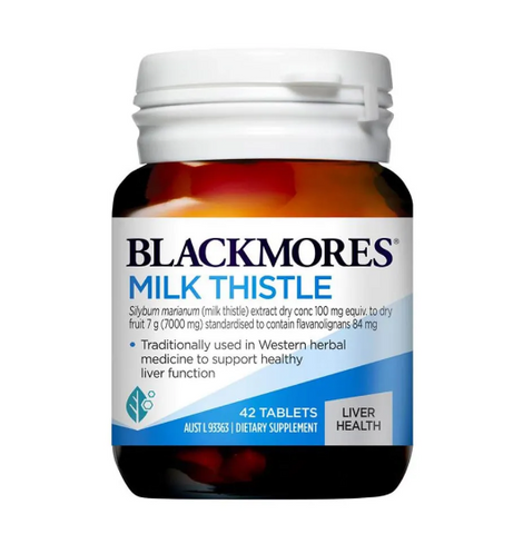 Viên Uống Hỗ Trợ Bổ Gan Blackmores Milk Thistle 42 Viên – Tăng Cường Chức Năng Gan, Giải Độc Hiệu Quả