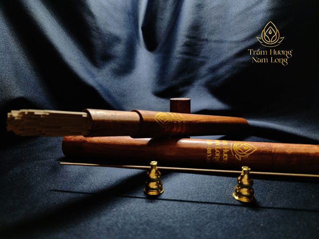 Nhang Trầm Hương Cao Cấp Không Tăm Nam Long - 20g (85 que) - Hương Tự Nhiên Thông Thoáng, Thích Hợp Thiền Định và Yoga