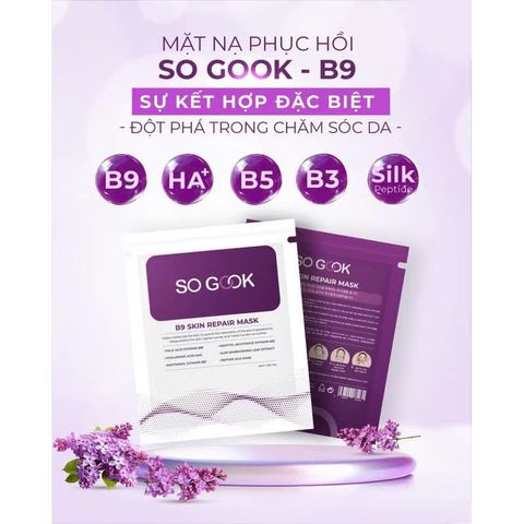 Mặt Nạ Phục Hồi So Gook B9 - Hộp 10 Miếng Dưỡng Ẩm, Phục Hồi Da, Chăm Sóc Da Nhạy Cảm Từ Hàn Quốc