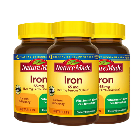 Viên uống bổ sung sắt Iron 65mg Nature Made Của Mỹ