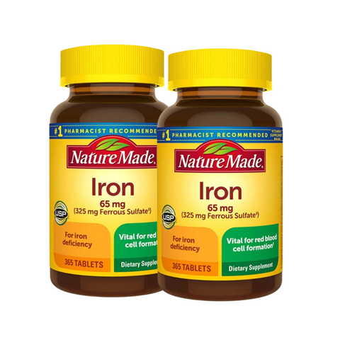 Viên uống bổ sung sắt Iron 65mg Nature Made Của Mỹ