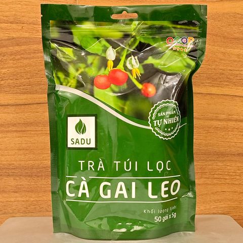 Trà Thải Độc Gan Túi Lọc Cà Gai Leo Sadu 250g - Hỗ Trợ Thanh Nhiệt, Tốt Cho Gan, Sử Dụng Dễ Dàng, Sản Phẩm Thảo Mộc Chất Lượng