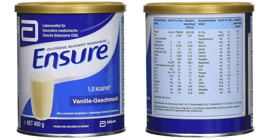Sữa Bột Ensure 400g Hương Vani - Dinh Dưỡng Toàn Diện Cho Người Suy Dinh Dưỡng, Phục Hồi Sức Khỏe Sau Phẫu Thuật