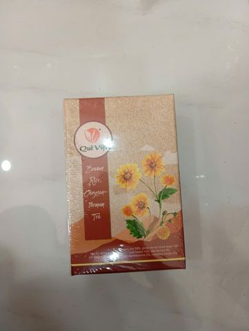 Trà hoa cúc gạo lứt Quê Việt thanh nhiệt ngủ ngon