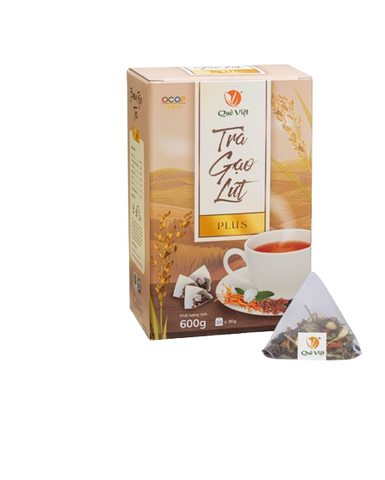 Trà gạo lứt Plus Quê Việt - Đông Trùng Hạ Thảo