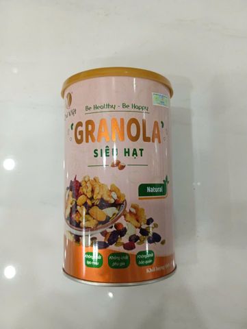 Granola siêu hạt ngũ cốc ăn kiêng Quê Việt - Hộp 500g