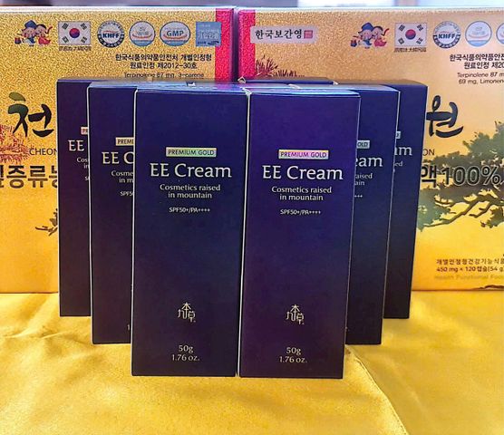 Kem Chống Nắng Guboncho Premium Gold EE Cream SPF 50+++ 50ml - Dưỡng ẩm, Che khuyết điểm, Làm sáng da, Chống tia UV