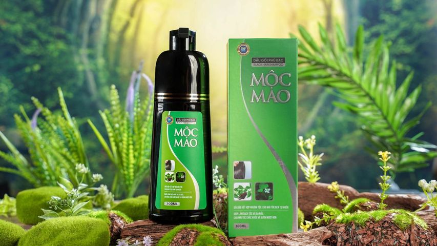Dầu Gội Phủ Bạc Mộc Mao Giúp Đen Tóc Đơn Giản Tại Nhà