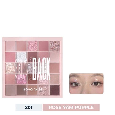 Bảng Phấn Mắt Gogo Tales 201 Rose Yam Purple 25 Ô - Phấn Mắt Tone Hồng Lạnh Dễ Dàng Sử Dụng Cho Trang Điểm Cổ Điển Và Hiện Đại