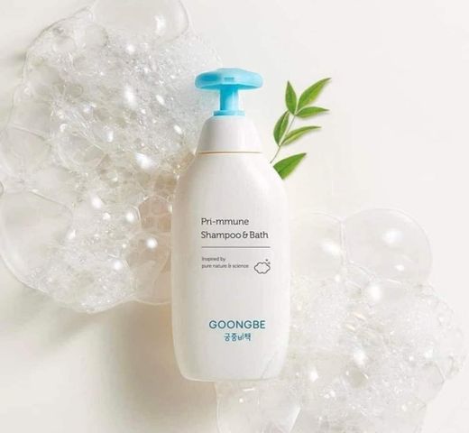 Sữa Tắm Gội Toàn Thân Cho Bé Goongbe Pri-mmune 350ml - An Toàn, Dịu Nhẹ, Chiết Xuất Tự Nhiên, Phù Hợp Trẻ Sơ Sinh