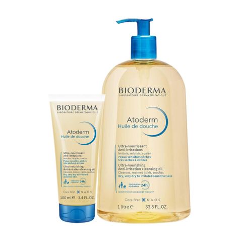 Dầu Tắm Bioderma Atoderm Huile De Douche 1000ml - Sữa Tắm Dưỡng Ẩm Dịu Nhẹ Cho Da Chàm, Da Nhạy Cảm, Chính Hãng Nhập Khẩu Pháp