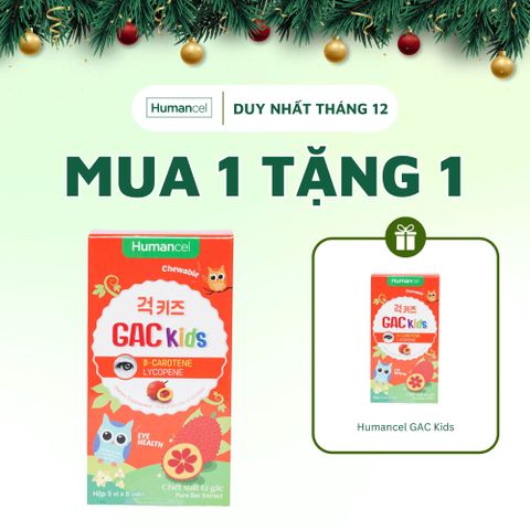 Viên nhai bổ mắt GAC Kids - SP từ gấc, chứa men tiêu hóa