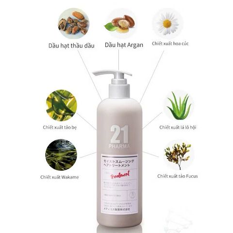Dầu Xả Tóc PHARMA 21 Nhật Bản 600ml - Giải Pháp Dưỡng Ẩm Và Chăm Sóc Tóc, Giúp Tóc Bóng Mượt Không Xơ Rối