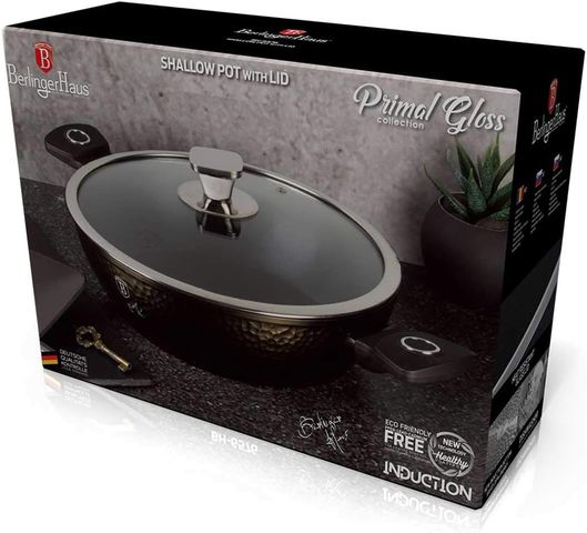 Nồi chảo Berlinger Haus 28cm - Chảo chống dính 2 quai cầm có nắp, thiết kế thời thượng, dễ dàng nấu ăn cho gia đình 3-5 người