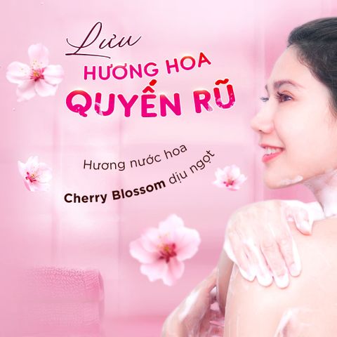Sữa Tắm Chức Năng Nano Collagen Sắc Ngọc Khang 500g - Dưỡng Trắng Mịn Màng, Hương Hoa Anh Đào Quyến Rũ, Chống Lão Hóa Da