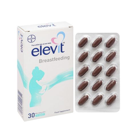 Elevit Vitamin Dành Cho Phụ Nữ Sau Sinh - Bổ Sung DHA, Lutein, Axit Folic, Hộp 30 Viên Nhập Khẩu từ Bayer