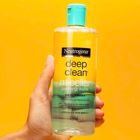Nước Tẩy Trang Neutrogena Deep Clean Micellar Purifying Water 400ml - Dung Dịch Tẩy Trang Làm Sạch Da, Tẩy Trang Đầy Đủ Cho Mọi Loại Da