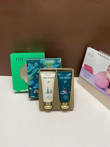 Set Kem Dưỡng Da Tay Whoo Royal Hand Cream SPF10 - Bộ 2 Tuýp 60ml Dưỡng Ẩm, Chống Nhăn, Phục Hồi Da Mềm Mại