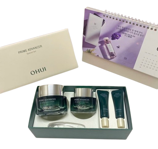 Set Kem Dưỡng Căng Bóng Ohui Prime Advancer Capture Cream 70ml - Cấp Ẩm, Chống Lão Hóa, Làm Sáng Da, Bao Gồm Serum Tặng Kèm