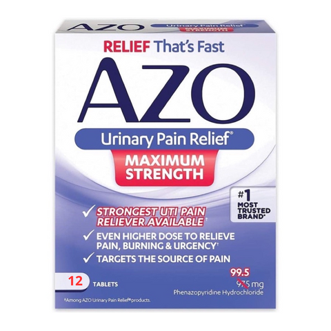Viên uống AZO Yeast Plus của Mỹ, Màu Tím 12V