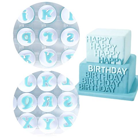 Khuôn Cookie, cutter, fondant, lò xo 26 chữ cái, 10 số – Mã số 1909